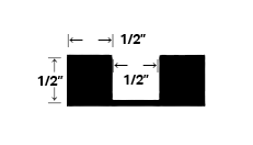 1/2 x 1/2 x 1/2 SQ. Notch | Trowels | Powerhold
