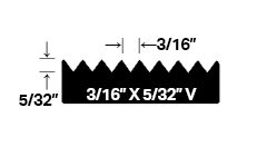 3/16 x 5/32 V Notch | Trowels | Powerhold