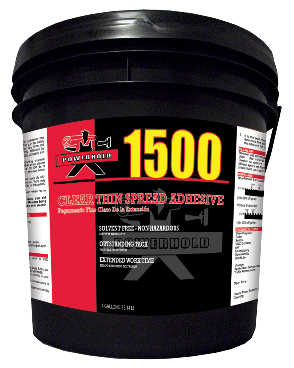 1500 Clear Thin Spread Vct Adhesive Adhesives Powerhold
