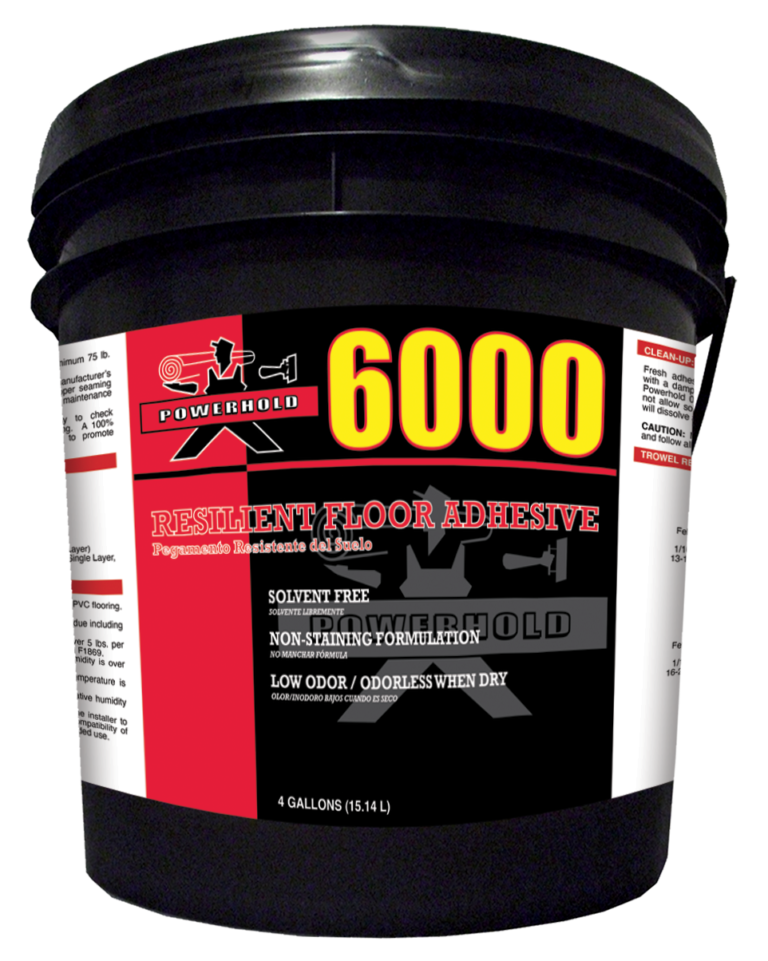 6000 Contract Grade FeltBacked Vinyl Sheet Goods Adhesive Adhesives