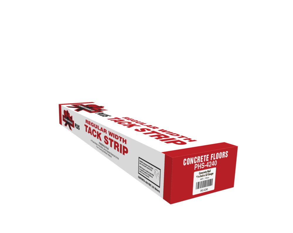 Tackstrip & Nails 4242 7/8" Tack Strip - HD Concrete Substrate (10 Ga X 5/8" Concrete Nails)