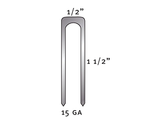 Blades & Fasteners 1515C Wide Crown Hardwood Staples