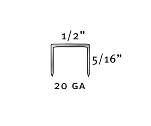 Blades & Fasteners 5010D Galvanized Wide Crown Staples - Divergent Point