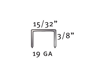 Blades & Fasteners 7512D Galvanized Wide Crown Staples - Divergent Point