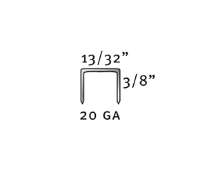 A11-10D-7 Galvanized Wide Crown Staples - Divergent Point