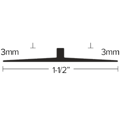 LVT 133 - 3MM to 3MM LVT NO-LIP JOINER Diagram