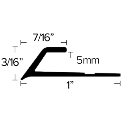 LVT 405 - 5MM BEVEL CAP Diagram