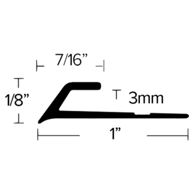 LVT 406 - 3MM BEVEL CAP Diagram