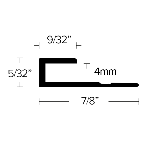 LVT 904 - 4MM SQUARE CAP Diagram