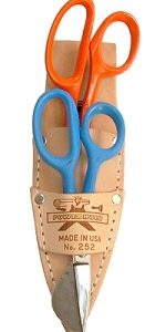 Leather Goods Double Carpet Scissor Holder