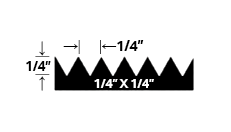 Trowels 1/4" X 1/4" V Notch