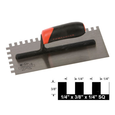 1/4" X 3/8" X 1/4" Square Notch