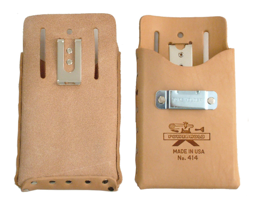 1 Pocket Leather Pouch with Tape & Belt Clip