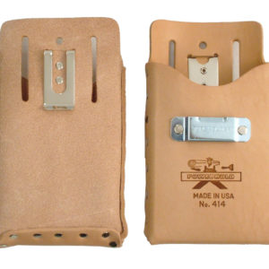 1 Pocket Leather Pouch with Tape & Belt Clip