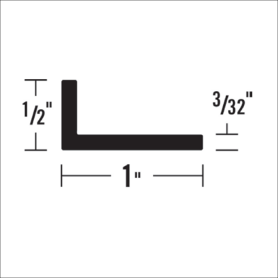 1033 - 1” x 1/2” ANGLE