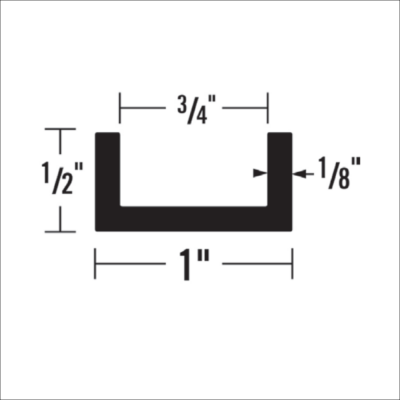 1040 - 1/2” X 3/4” CHANNEL