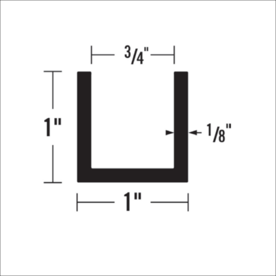 1041 - 1” X 3/4” CHANNEL A