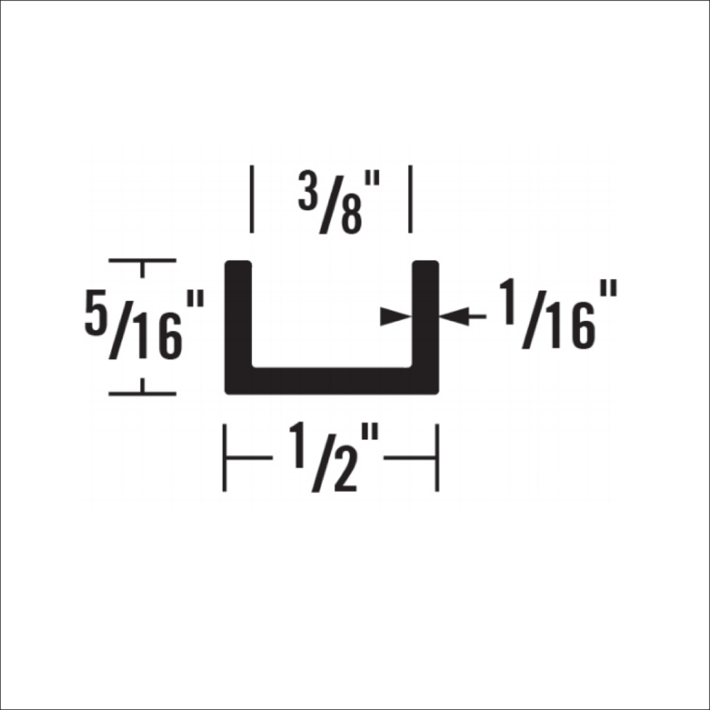 1285 - 5/16” X 3/8” CHANNEL