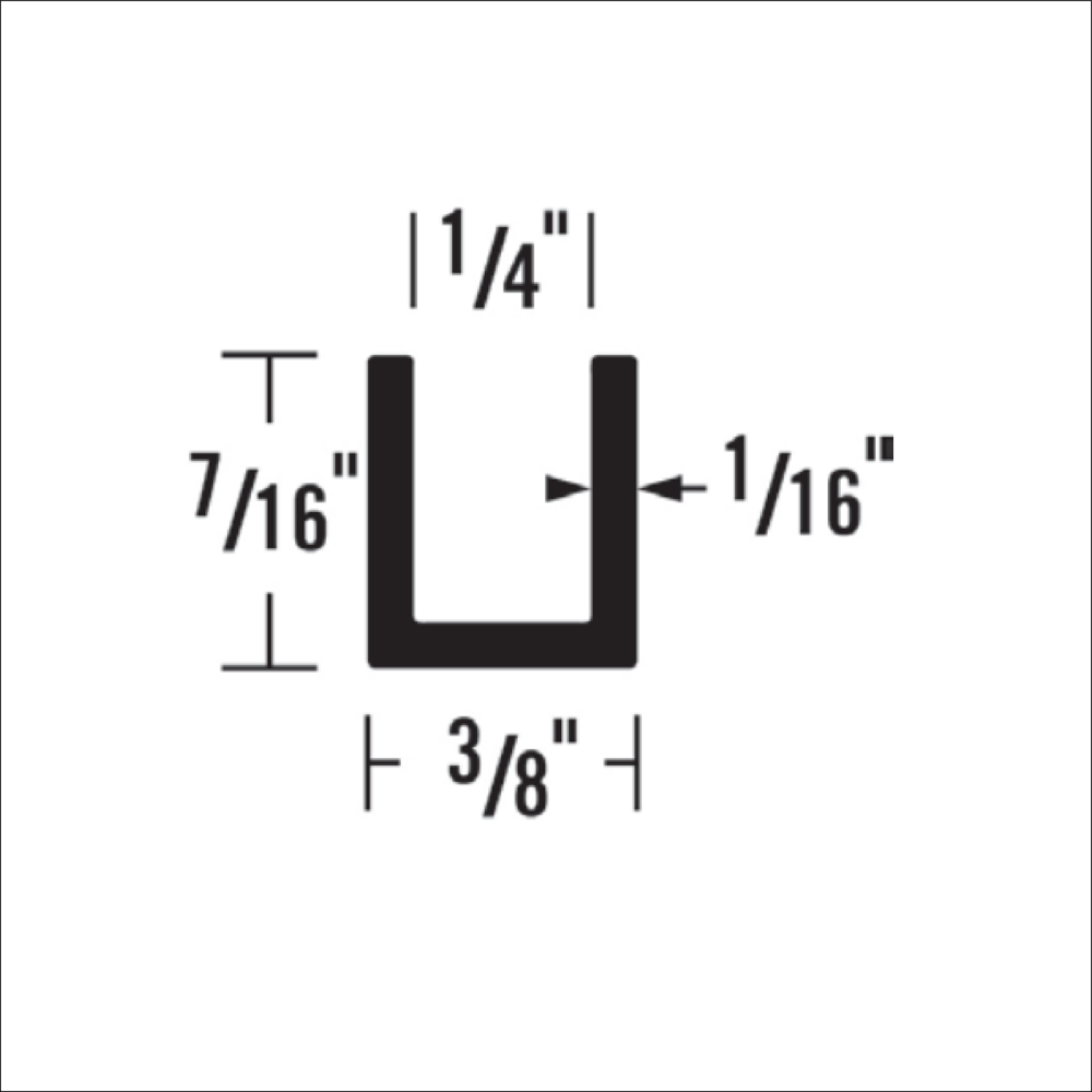 1347 - 7/16” X 1/4” CHANNEL