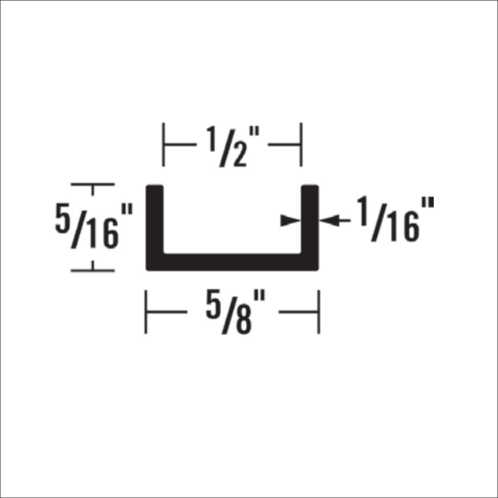 1362 - 5/16” X 1/2” CHANNEL