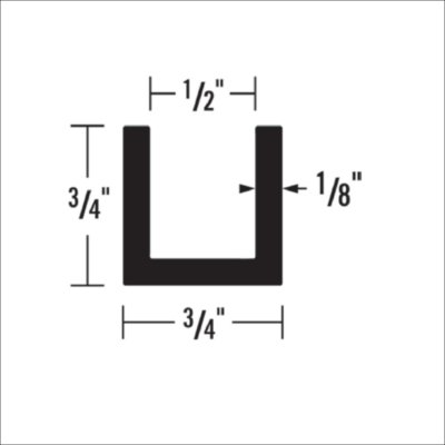 1538 - 3/4” X 1/2” CHANNEL