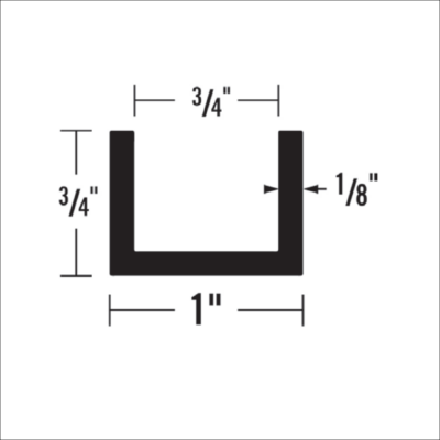 1710 - 3/4” X 3/4” CHANNEL