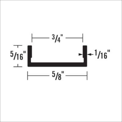 2161 - 5/16” X 3/4” CHANNEL