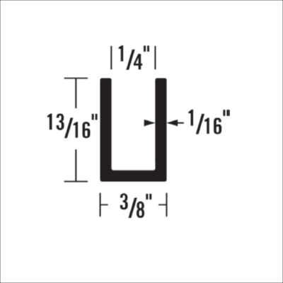 2223 - 13/16” X 1/4” CHANNEL
