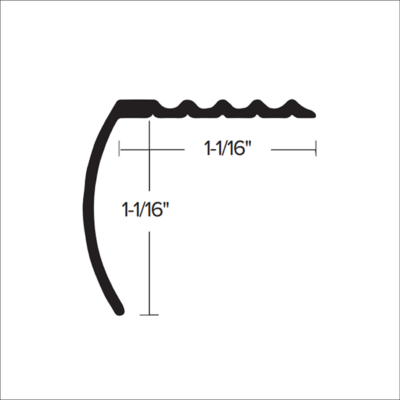 CM 601 - 1 - 1/16” DELUXE STAIR NOSING