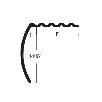 CM 611 - 1” STANDARD STAIR NOSING