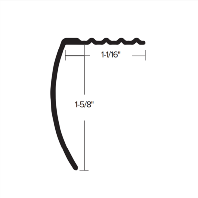 CM 605 - 1 - 5/8” DELUXE STAIR NOSING