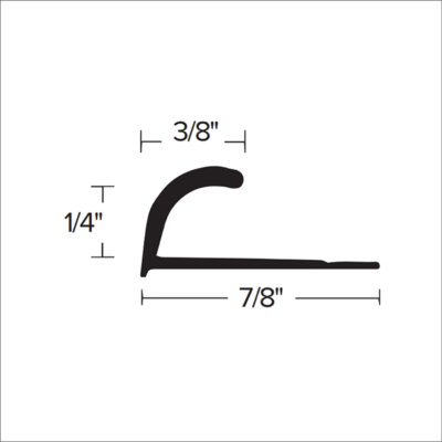 CM 400 - 1/4” ROUND COVING CAP