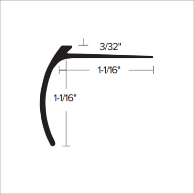 CM 602 - 4MM SCRIBE-TO STAIR NOSING