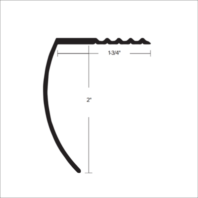 CM 617 - 2” STANDARD WIDE TREAD STAIR NOSING