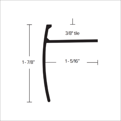 TLVT 516 - 5/16” Edgetek  Tike to 3MM LVT  Diagram