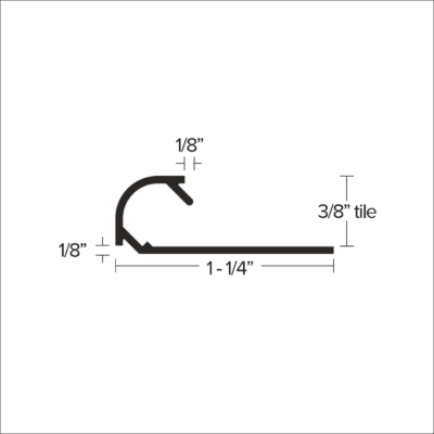 TLVT 516 - 5/16” Edgetek  Tike to 3MM LVT  Diagram
