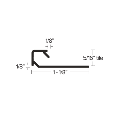 TLVT 516 - 5/16” Edgetek  Tike to 3MM LVT  Diagram