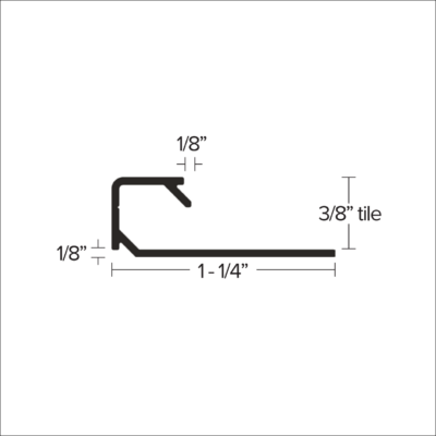 TLVT 516 - 5/16” Edgetek  Tike to 3MM LVT  Diagram