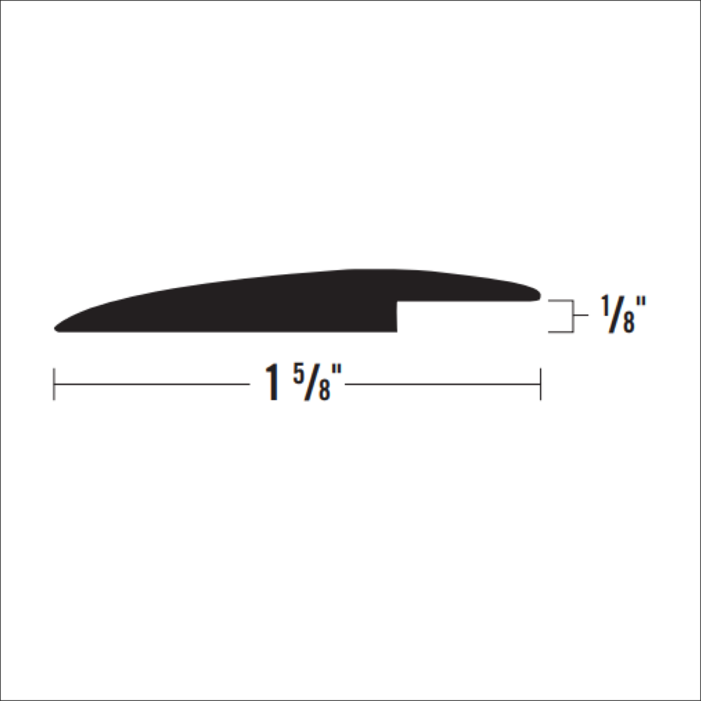 VT326 - 1/8" X 1/58" OVER THE TOP RESILIENT REDUCER