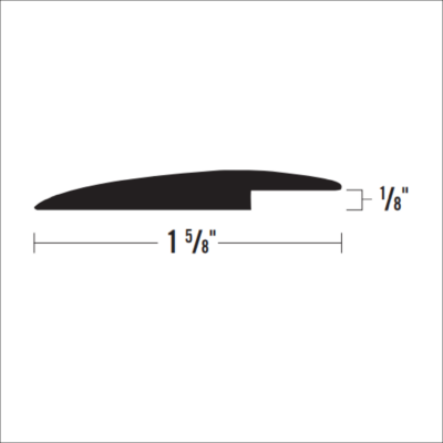 VT326 - 1/8" X 1/58" OVER THE TOP RESILIENT REDUCER