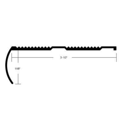 CM 619 - 3 - 1/2 ” COMMERCIAL STAIR NOSING