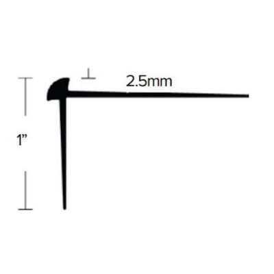 LVT 325 - 2.5MM NO-LIP STAIR NOSING